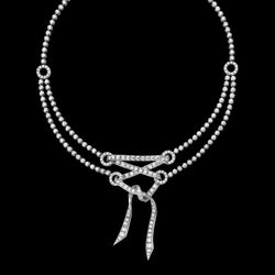 Beautiful Round Diamond Necklace 28.30 Carats Solid Women Jewelry
