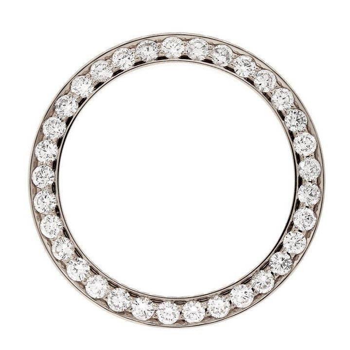 Bezel To Fit Rolex Datejust & President Watch 4.25 Ct. Custom Diamond Watch Bezel