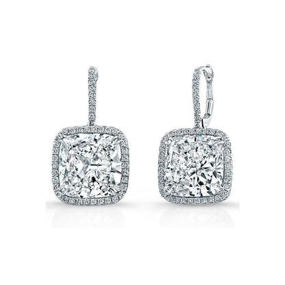 natural round diamond 7ct earring front view
