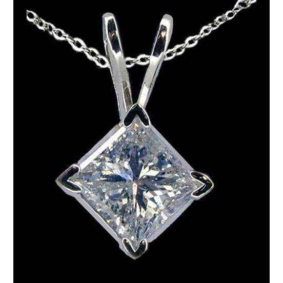Big Diamond 3.01 Ct. Pendant Locket With Chain Gold New Pendant