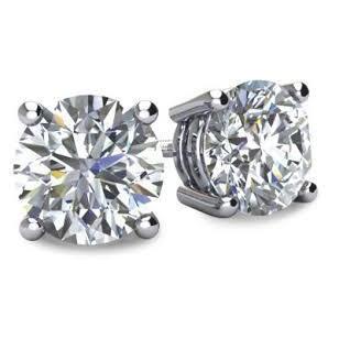 Big Round Cut Diamond 6 Ct Stud Earring White Gold Women Jewelry Stud Earrings