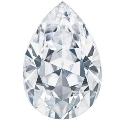 Big Sparkling G Si1 4.02 Carat Pear Cut Loose Diamond