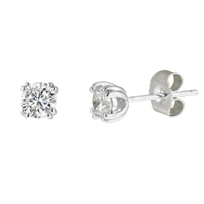 Brilliant Cut New Style   High Quality Fancy Sparkling Stud Earrings
