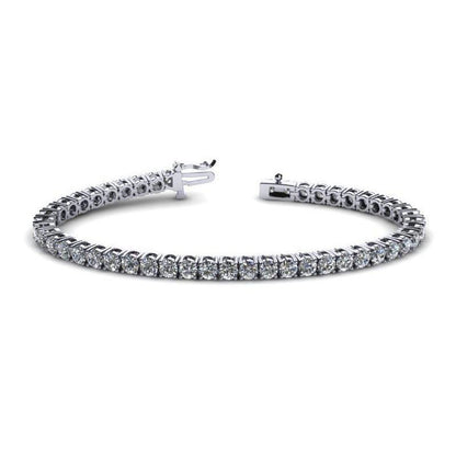 Brilliant Cut 5.40 Carats Round Diamonds Tennis Bracelet White Gold Tennis Bracelet
