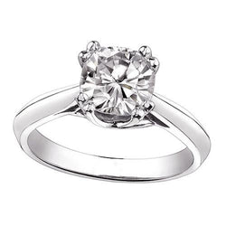 Cushion Lab Grown Diamond 1 Carat Solitaire Engagement Ring
