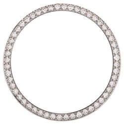 Custom Diamond Bezel To Fit Rolex Date 34 Mm Watch Bead Set 1.5 Ct