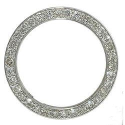 41 Mm Custom Earth Mined Diamond Bezel To Fit Rolex Date Just Or Date Watch 5 Carats