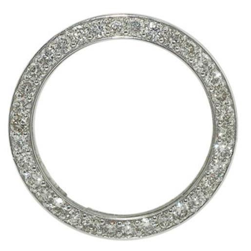 Custom Diamond Bezel To Fit Rolex Date Just Or Date  Watch 5 Carats Watch Bezel