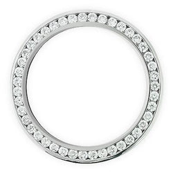 Custom Diamond Bezel To Fit Rolex Datejust 36 Mm Watch 4 Carats