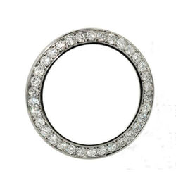 Custom Mined Natural Real Diamond ( Not Lab Grown ) Bezel To Fit Rolex Or Date Watch Round 4 Carats