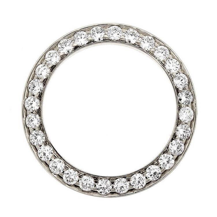 Custom Round Diamond Bezel To Fit Datejust 36Mm Mens Watch 6.75 Ct Watch Bezel