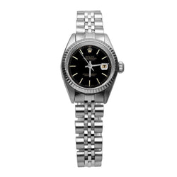 Datejust Stick Dial Fluted Bezel Watch Rolex Ss Jubilee
