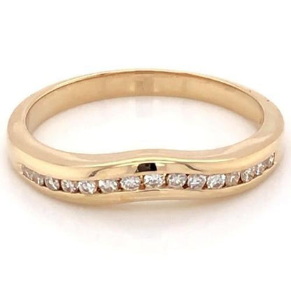 Diamond Anniversary Band 0.75 Carats Women Yellow Gold New Band