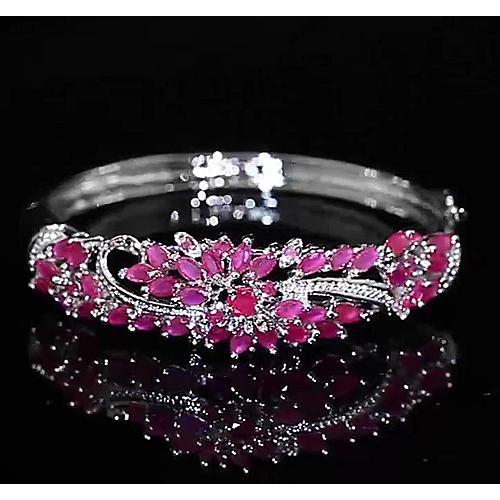 Pink Sapphire Baguette Bracelet | Sapphire Bracelets NYC | Sapphire Jewelry  NYC
