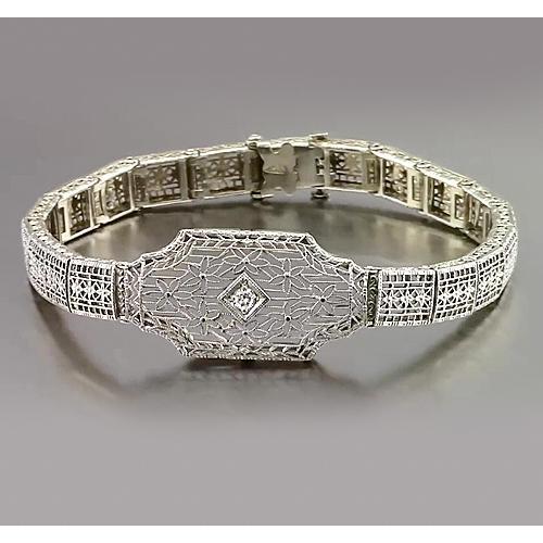 Diamond Bracelet 0.30 Carats White Gold 14K Jewelry New Tennis Bracelet