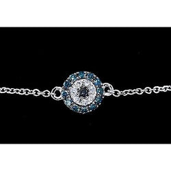 Diamond Bracelet Ceylon Sapphire 2 Carats Women Jewelry New