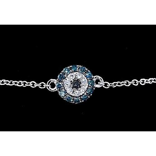 New Stylish Diamond Bracelet Ceylon Sapphire  Women Jewelry New Gemstone Bracelet