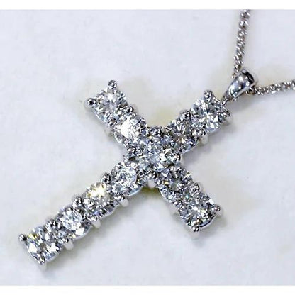 Diamond Cross Pendant 3 Carats Pendant