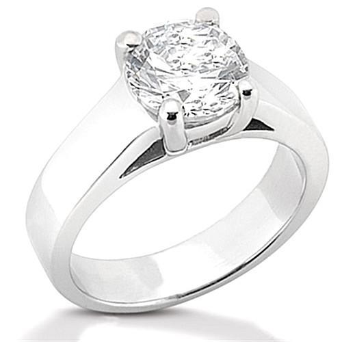 Diamond E Vvs1 Ring Prong Style 0.75 Ct. Solitaire Gold Solitaire Ring