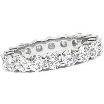 Diamond Engagement Band 14K White Gold Jewelry 4 Carats Band