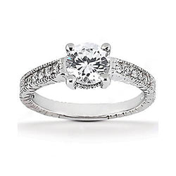 Diamond Engagement Ring 1.75 Ct. Diamonds F Vs1 Gold New