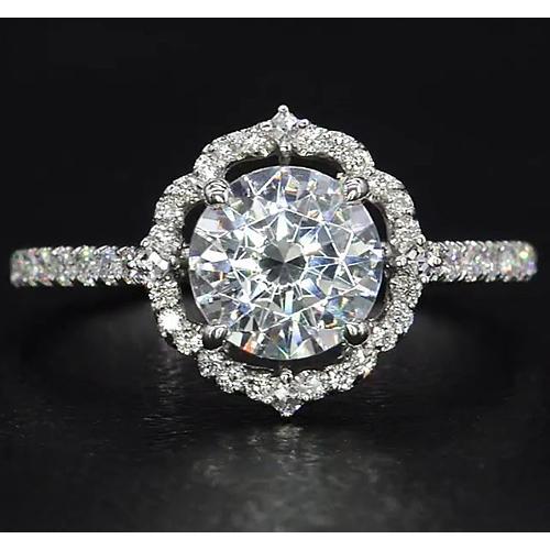Halo Diamond Ring 3 Carats