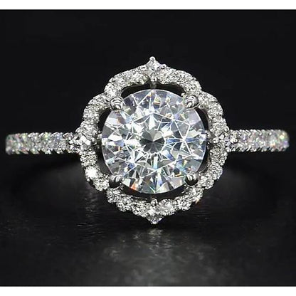 Halo Diamond Ring 3 Carats