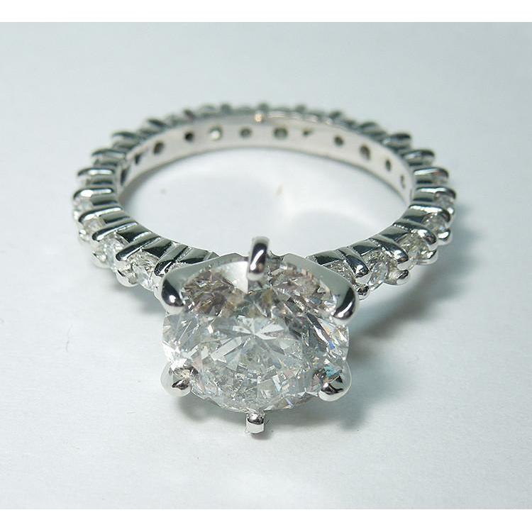 Diamond Engagement Ring White Gold 5.26 Carats Engagement Ring