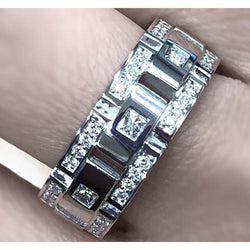 Diamond Eternity Wedding Band 2.72 Carats Men Jewelry