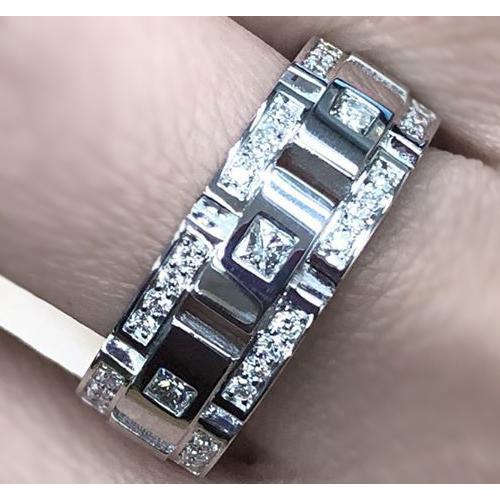Diamond Eternity Wedding Band 2 Carats Men Jewelry Eternity Band