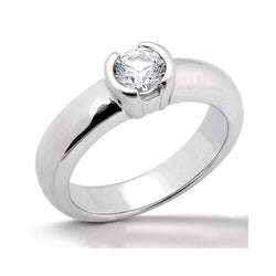 Diamond Solitaire Ring 1.01 Ct. White Gold 14K