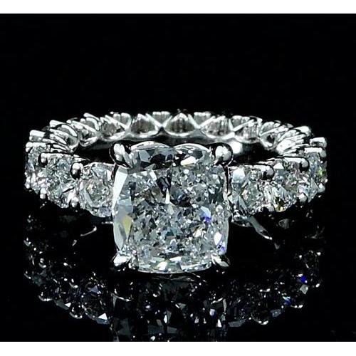 Diamond Ring 6 Carats Prong Setting Women Jewelry New Engagement Ring