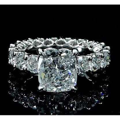 Diamond Ring 6 Carats Prong Setting Women Jewelry New Engagement Ring