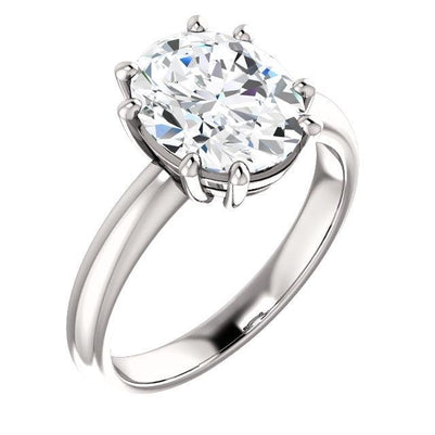  Split Shank Jewelry New  Sparkling Unique Solitaire White Gold Diamond Ring 