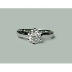 Diamond Solitaire Ring White Gold 1.30 Carats Jewelry New