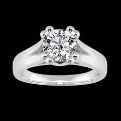 Diamond Solitaire Ring White Gold Jewelry 3 Ct.
