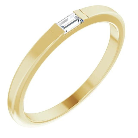Diamond Solitaire Wedding Band 0.40 Carats Yellow Gold 14K Men'S Ring Mens Ring