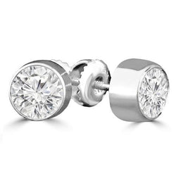 Diamond Stud Earring Gold 0.90 Ct. Women Jewelry