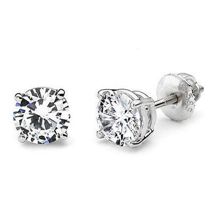 Diamond Stud Earrings  White Gold Diamond Jewelry Stud Earrings