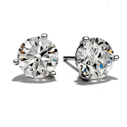 New Style Diamond Stud Earrings White Gold Stud Earrings