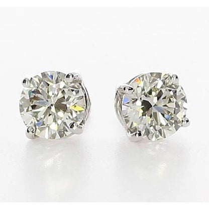 Diamond Studs Earring Basket Setting Jewelry Stud Earrings