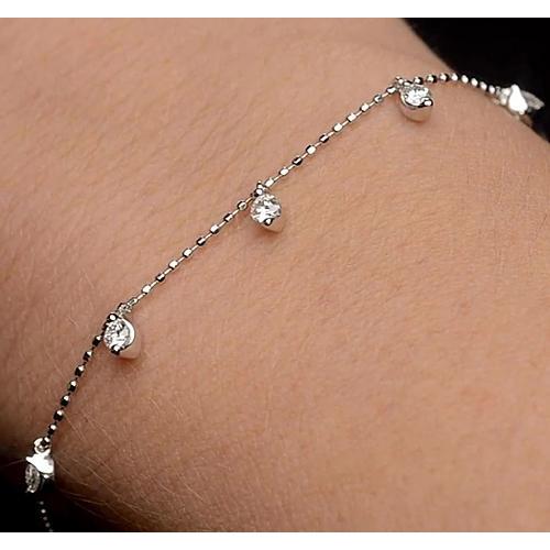 Diamond Tennis Bracelet Prong Set 1.5 Carats Women Jewelry Tennis Bracelet