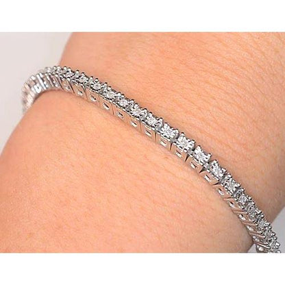 Diamond Tennis Bracelet Prong Set 5 Carats F Vs1 Women Jewelry Tennis Bracelet