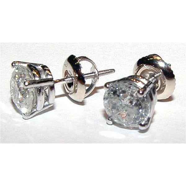 Elegant Diamonds  Round Diamond Gold Studs  Earrings