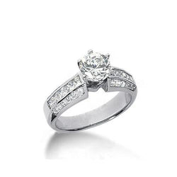 Diamond Engagement Fancy Ring 2.01 Carats Accented Jewelry