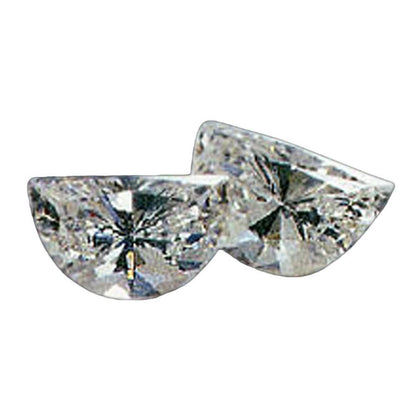 Diamonds F Vs1 Half-Moon 0.50 Carat Pair Of Half Moon Loose Diamond