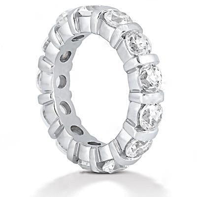 Diamonds Gorgeous Eternity Women Engagement Band White Gold 3.9 Ct. F Vs1 Eternity Band