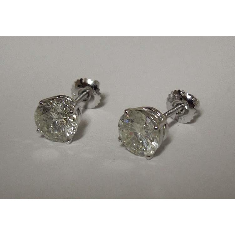 New Stylish Diamonds White Gold Earring New Stud Earrings