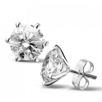 Diamonds Studs Earrings Gold White Gold Stud Earrings