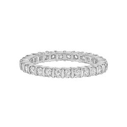 Round Cut Diamond Engagement Ring Band Bezel Set 1.40 Carats